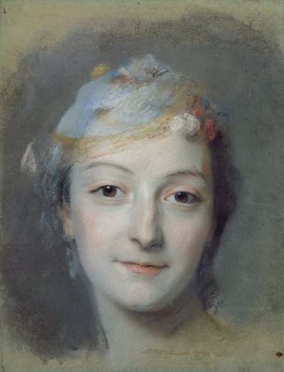 Portrait of Marie Fel (1713-78) by Maurice Quentin de La Tour